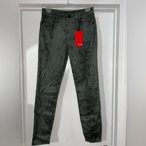 NWT Kut from the Kloth green snake skin print pants